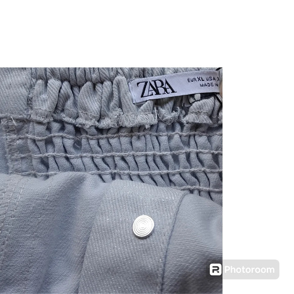 Zara Jean Shimmer Sparkle Tube Top Rouched back with button details - Picture 6 of 11